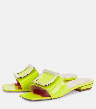 Roger Vivier Love 45 patent leather mules | Thumbnail 2