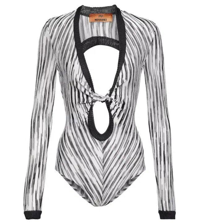 Missoni Space-dyed cutout bodysuit