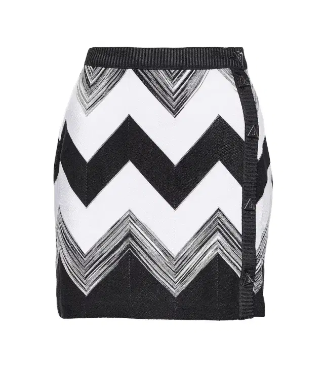 Missoni Zig-zag knitted miniskirt