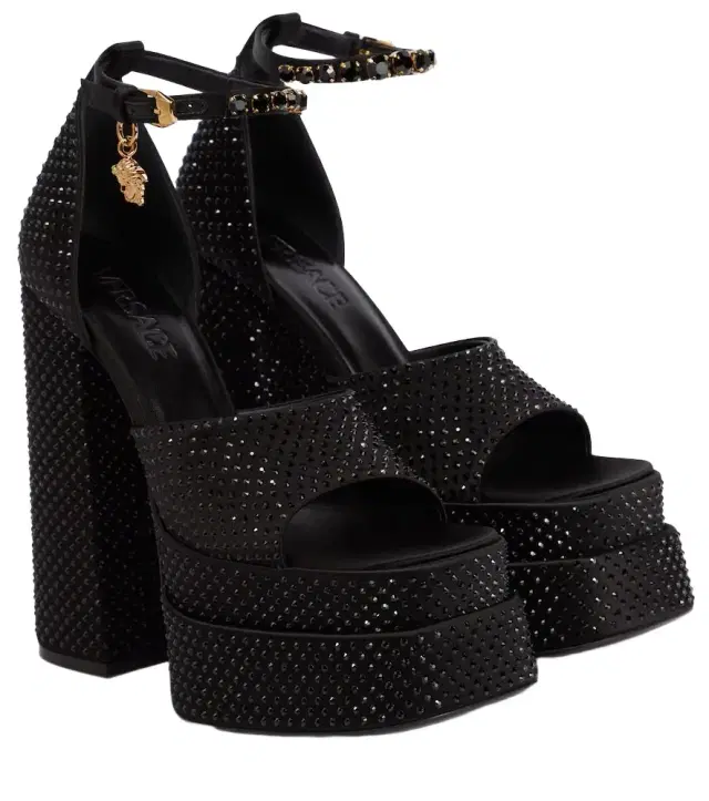 Versace Medusa Aevitas embellished platform sandals
