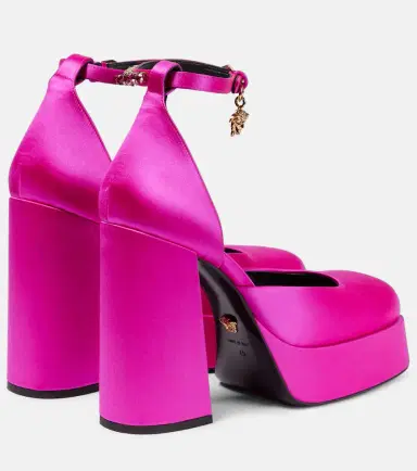 Versace Medusa Aevitas satin platform pumps | Thumbnail 4 Versace Medusa Aevitas satin platform pumps | Thumbnail 4