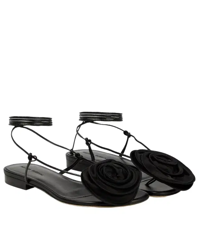 Magda Butrym Appliqué leather sandals