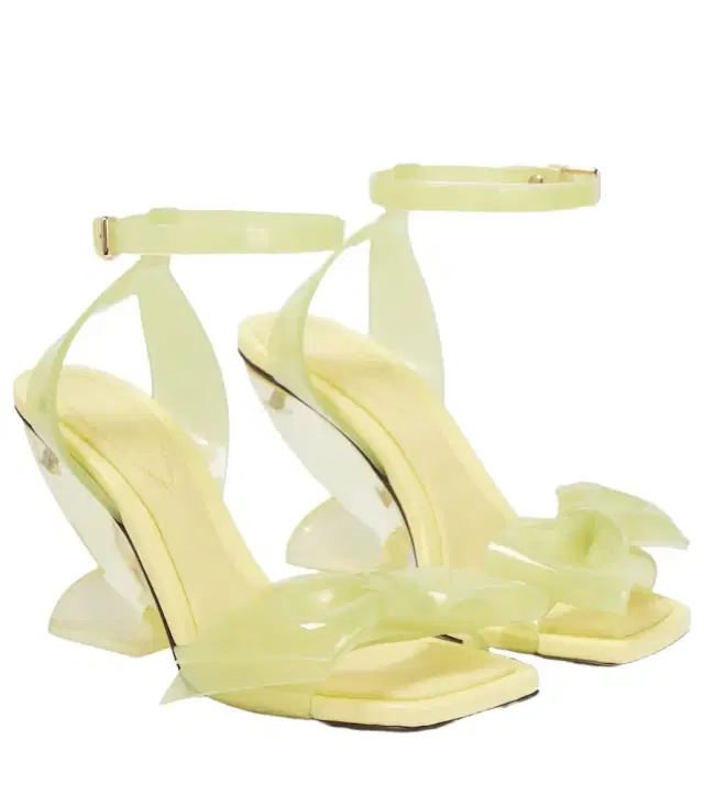 Zimmermann Jelly Bow 85 PVC wedge sandals