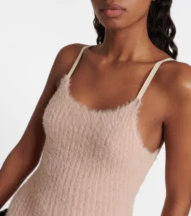 MM6 MAISON MARGIELA Ribbed-knit midi dress | Thumbnail 2