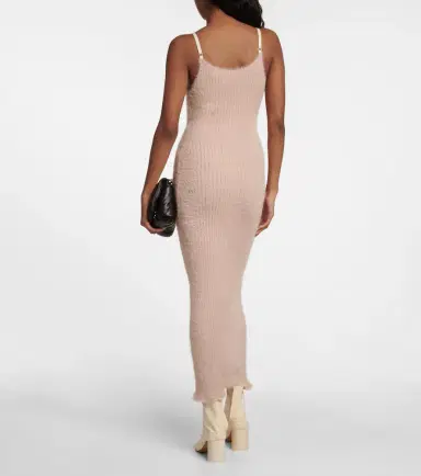 MM6 MAISON MARGIELA Ribbed-knit midi dress | Thumbnail 4