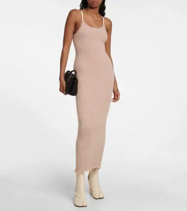 MM6 MAISON MARGIELA Ribbed-knit midi dress | Thumbnail 5