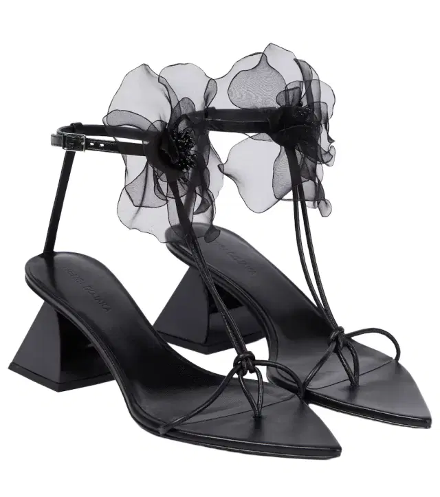 Nensi Dojaka Appliqué leather thong sandals
