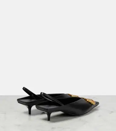 Balenciaga Square Knife BB slingback mules | Thumbnail 2