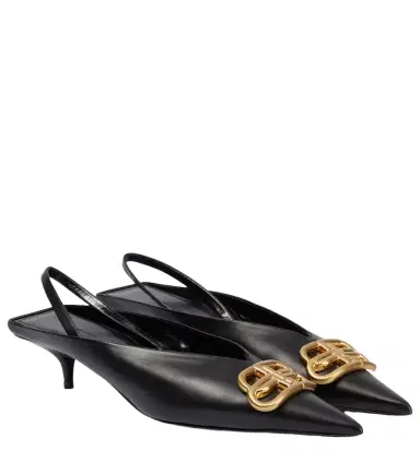 Balenciaga Square Knife BB slingback mules | Thumbnail 1