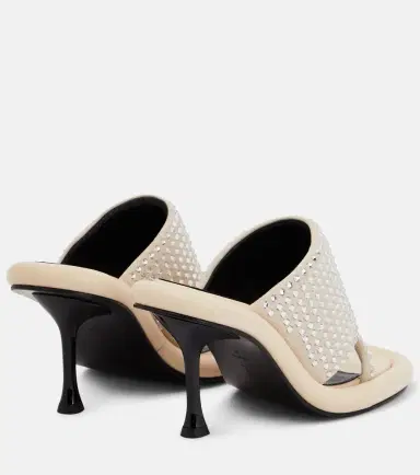 JW Anderson Bumper Tube embellished leather sandals | Thumbnail 3