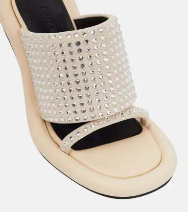 JW Anderson Bumper Tube embellished leather sandals | Thumbnail 4