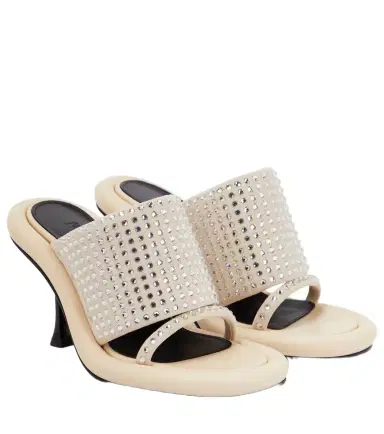 JW Anderson Bumper Tube embellished leather sandals | Thumbnail 1