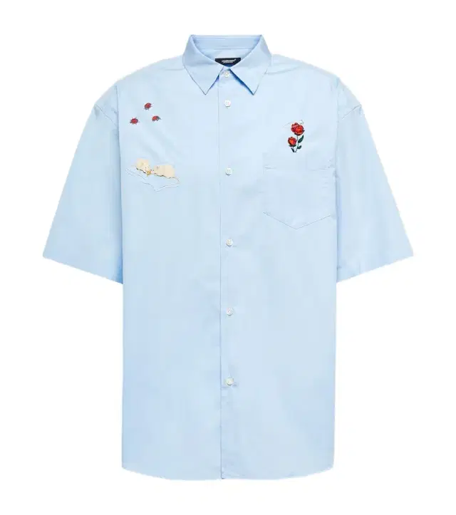 Undercover Embroidered cotton poplin shirt