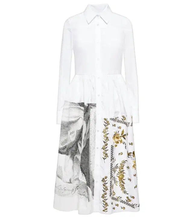 Erdem Sutton printed cotton shirt dress