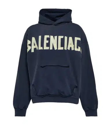 Balenciaga Tape logo cotton jersey hoodie | Thumbnail 1