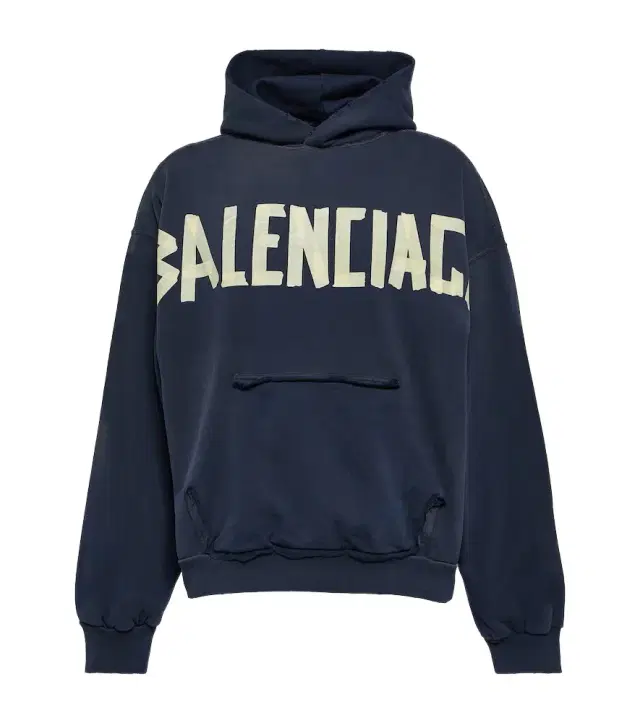 Tape logo cotton jersey hoodie