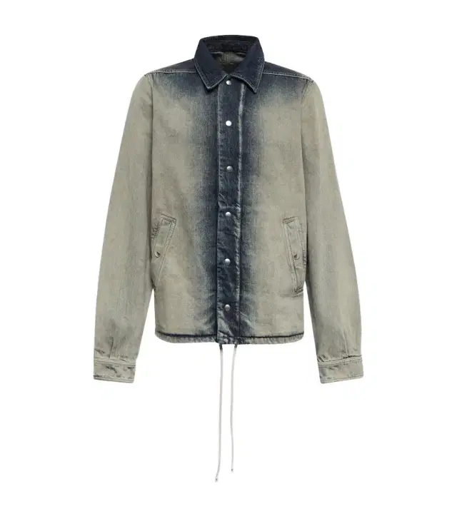 Rick Owens DRKSHDW faded denim shirt jacket