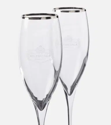 Balenciaga Set of two champagne flute glasses | Thumbnail 3