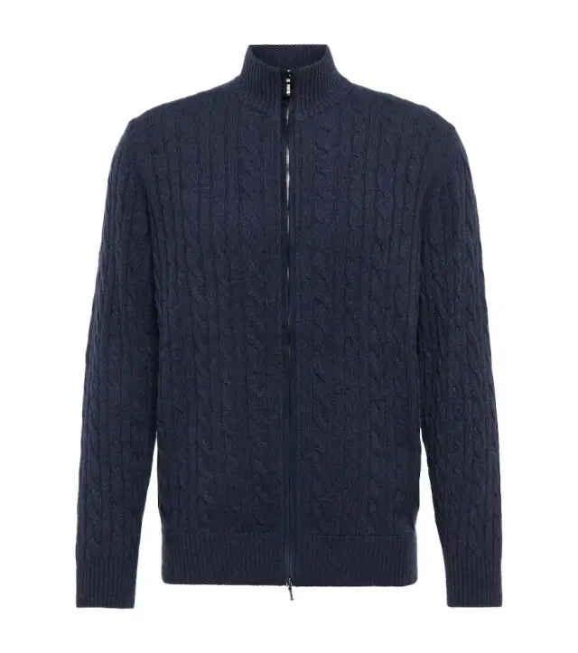 Loro Piana Cable-knit cashmere cardigan
