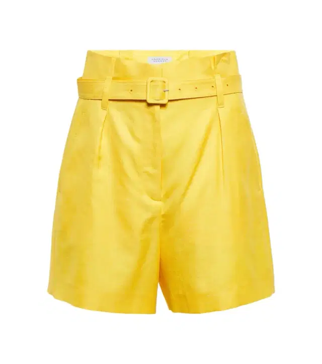 Gabriela Hearst Claudio wool, silk, and linen shorts
