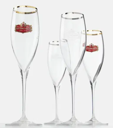 Balenciaga Set of 2 champagne flute glasses | Thumbnail 3