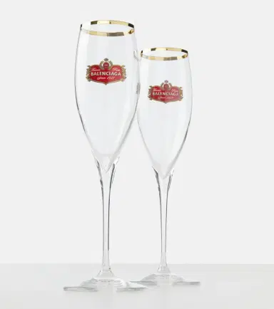 Balenciaga Set of 2 champagne flute glasses | Thumbnail 4