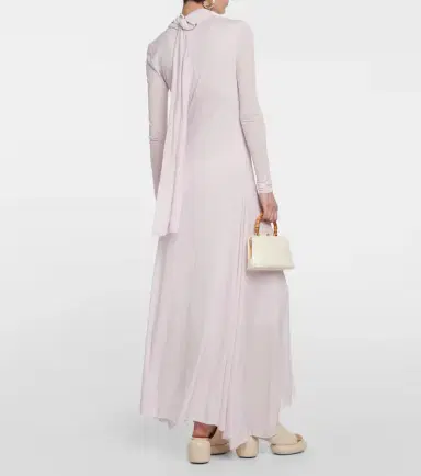 Jil Sander Draped crêpe gown | Thumbnail 3