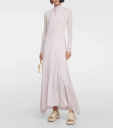 Jil Sander Draped crêpe gown | Thumbnail 6