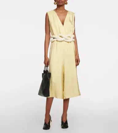 Jil Sander Embellished satin jumpsuit | Thumbnail 3
