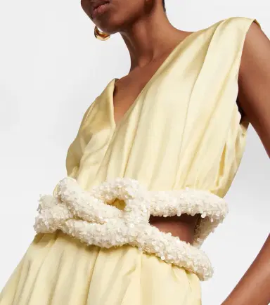 Jil Sander Embellished satin jumpsuit | Thumbnail 4