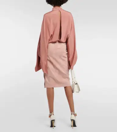 Tom Ford Cutout silk crêpe bodysuit | Thumbnail 4