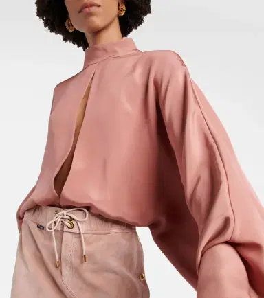 Tom Ford Cutout silk crêpe bodysuit | Thumbnail 5