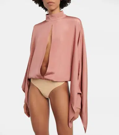 Tom Ford Cutout silk crêpe bodysuit | Thumbnail 6