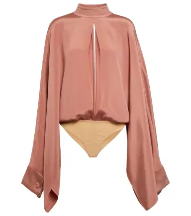Tom Ford Cutout silk crêpe bodysuit | Thumbnail 1