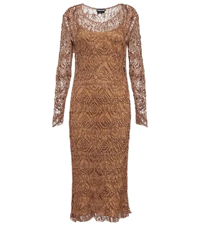 Tom Ford Layered knit midi dress