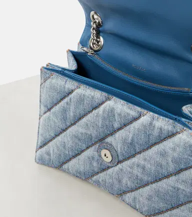 Balenciaga Crush Medium denim shoulder bag | Thumbnail 2 Balenciaga Crush Medium denim shoulder bag | Thumbnail 2