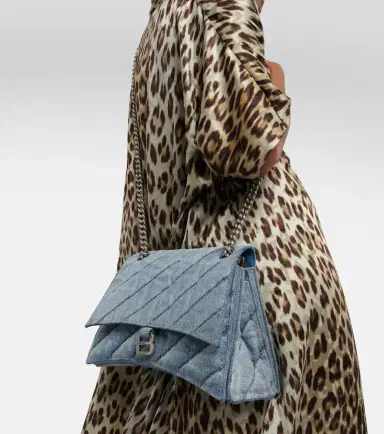 Balenciaga Crush Medium denim shoulder bag | Thumbnail 6 Balenciaga Crush Medium denim shoulder bag | Thumbnail 6