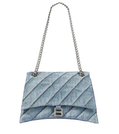 Balenciaga Crush Medium denim shoulder bag | Thumbnail 1 Balenciaga Crush Medium denim shoulder bag | Thumbnail 1