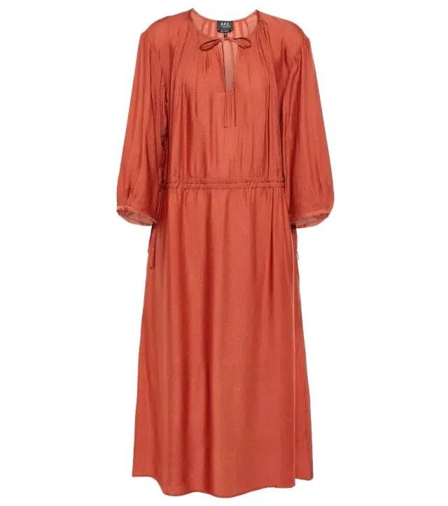 A.P.C. A. P.C. Eve pleated jersey midi dress