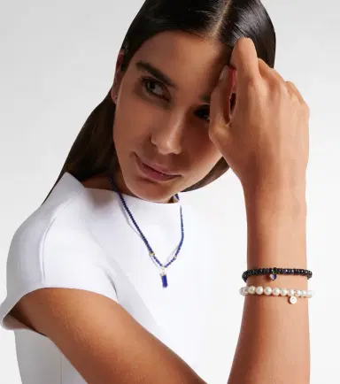 Sydney Evan Heart 14kt gold charm bracelet with diamonds and opals | Thumbnail 5