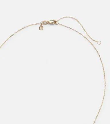 Sydney Evan Mini Moroccan 14kt gold necklace with enamel and diamond | Thumbnail 3