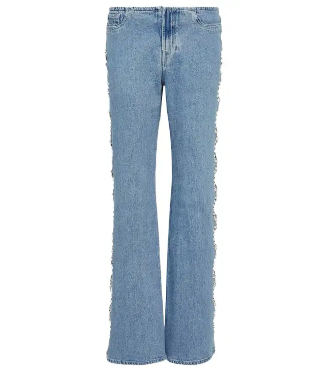 7 For All Mankind Slouchy Bootcut embellished jeans