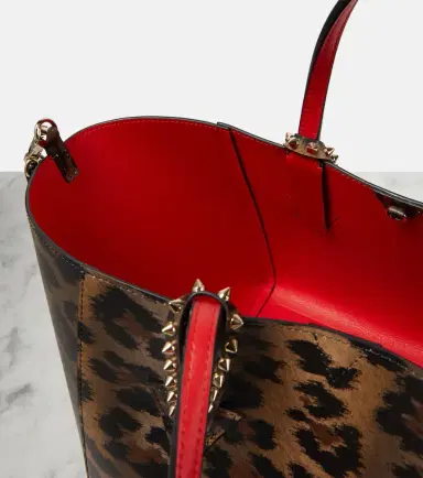 Christian Louboutin Cabachic Small leopard-print tote bag | Thumbnail 6