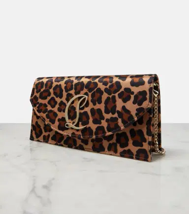 Christian Louboutin Loubi54 leopard-print satin clutch | Thumbnail 5