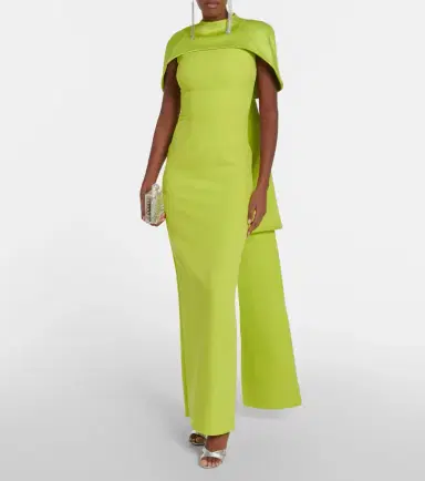 Safiyaa Kalika crêpe gown | Thumbnail 6