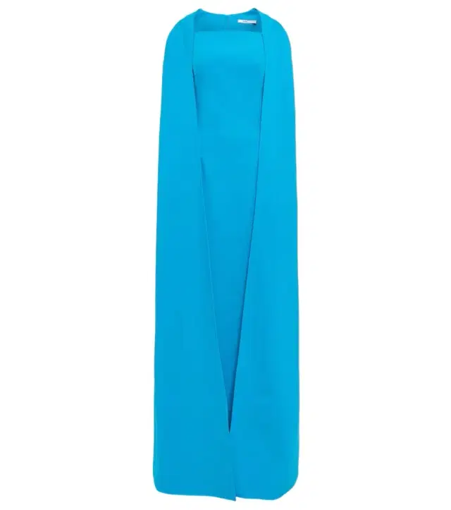 Safiyaa Cape crêpe maxi dress