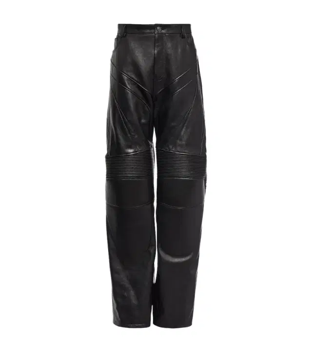 Leather biker pants