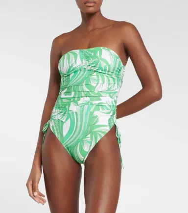 Melissa Odabash Sydney strapless printed swimsuit | Thumbnail 4
