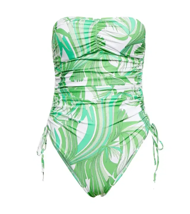 Melissa Odabash Sydney strapless printed swimsuit
