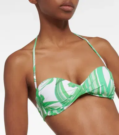 Melissa Odabash Martinique printed bandeau bikini top | Thumbnail 4